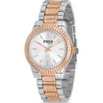 Polo Louis 1105 Metal Kadın Kol Saati - Beyaz - Rose