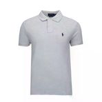 Polo Ralph Lauren 710675974076 Gri Polo Yaka Slim Fit Erkek Tişört