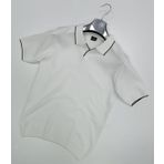 Polo Yaka Kısa Kol Erkek Triko Tişört BEYAZ 2XL