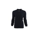 Polo Yaka Lacivert 20/10 İki İplik Kışlık İş Sweatshirt Lacivert-4XL