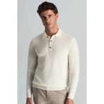 Polo Yaka Saf Kaşmir Ekru Kazak - 2XL
