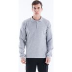Polo Yaka Sweatshirt Gri XL
