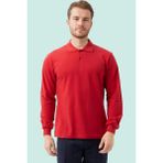 Polo Yaka Uzun Kollu Tshirt 100 Pamuk Padus Shirt Şık Konforlu Iş - Bordo - XL