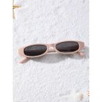 POLO55 Bej Cat Eye Siyah Camlı Oval Kadın Güneş Gözlüğü