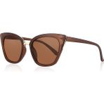 POLO55 Gold Metal Detaylı Cat Eye Kadın Güneş Gözlüğü - Siyah