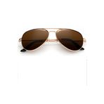 Polo55 PL22KG011 Tia Aviator Damla Model Metal Çerçeveli Rose-Kahve Kadın Güneş Gözlüğü