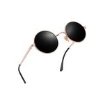 Polo55 PL23EG010 Zeda Yuvarlak Model Metal Çerçeve Rose-Gold Erkek Güneş Gözlüğü