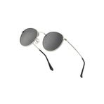 Polo55 Round Metal Rose-Siyah Yuvarlak Erkek Güneş Gözlüğü