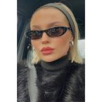 POLO55 Siyah Cat Eye Oval Kadın Güneş Gözlüğü