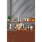 Polochef Ambiance 18 Parça Düdüklü,derin,pilav,çaydanlık Tencere ve Çeyiz Seti 18/10 Paslanmaz Çelik Gold - Gümüş - 18-42