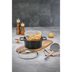 Polochef Crystal Granit Kızartma Tenceresi fritöz 20 cm black