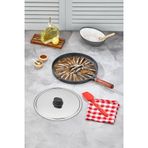 PoloChef Kapaklı Döküm Granit Balık ve Börek Tavası 34 cm
