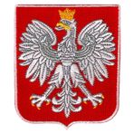 Polonya Arması Yama Polska Beyaz Kartal Kalkanı İşlemeli Ütülü Lehçe