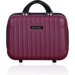 Polo&Sky Class Model Vişne Abs Makyaj Çantası El Valizi