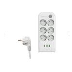 PoloSmart 6'lı 2 m MP10 Termal Akım Korumalı Uzatma Kablosu