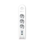 Polosmart MP09 2 m Beyaz Termal Akım Korumalı Uzatma Kablosu