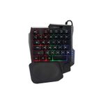 Polosmart Pgs202 Kablolu Rainbow Led Aydınlatma Ergonomik Mini Gaming Oyuncu Klavye Siyah