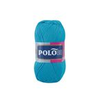 Polosu Lüks Patiklik - El Örgü Patik Ipi - Renk: 301 - Cam Mavi