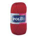 Polosu Lüks Patiklik - El Örgü Patik İpi - Renk: 307 - Kırmızı