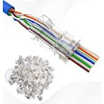 Polotech w8523 Yeni Nesil Delikli Cat6 Rj45 Konnektör Utp Jack (100 Adet)