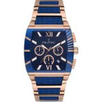 Polotime 2034701 Erkek Kol Saati - Mavi - Rose Gold