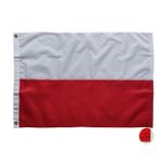 Polski Flaga Polish Flaga Polska 60 x 90 cm Pirinç Halkalı 210D Naylon Malzeme Dikişli Şeritli Birinci Sınıf Bayraklar