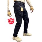 Polviton Erkek Kargo Pantolon Taktikal Outdoor Likralı Pamuklu Gabardin Kumaş