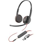 Poly Blackwire 3225 Siyah Headset Saç Bandı Kulaklık