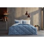 Polycotton Comforter Uyku Seti Vogy Tek Kişilik - Mavi