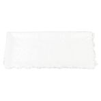 Polyester Dikdörtgen Masa örtüsü, 150x180cm Vintage Dantel Desen kumaş Kapak Parti Yemeği Için Yumuşak Masa kapağı (WHITE)