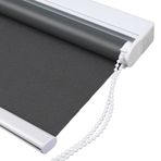 Polyester Kumaş Gündüz ve Gece Stor Perde Kolay Takılabilir Kesilebilir Yarı Saydam veya Karartma Görüşü Pencere ve Kapı için Delme Gerekmez 40x120cm