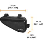 Polyester Tarzı Bisiklet Bagaj Çantası Büyük Kapasiteli Dağ Bisikleti Sele Arka Raf Bagaj Taşıyıcı Kuyruk Koltuk Pannier Paketi Bisiklet Aksesuarları (Yurt Dışından) - Beyaz - 1