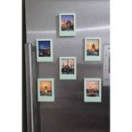 POLYFEZ Renkli Magnet Fotoğraf Çerçevesi 5 Adet (İntax Mini Uyumlu)