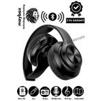 POLYGOLD Bluetooth Kulaklık Kablosuz Stereo Kulaklık Macaron Kulaklık Renkli-siyah