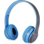 Polygold Katlanabilir Bluetooth Kablosuz Oyuncu Kulaklığı P47 Mavi Aa76