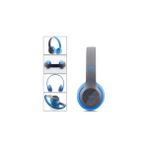PolyGold P47 Bluetooth 5.0+Edr Katlanabilir Kablosuz Kulaküstü Bt Kulaklık - Mavi