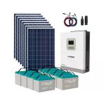 Polykristalli Bağ Evi Paketi (Paket 7) 3Kw Mppt İnverter 8X295w Panel 8X100ah Jel Akü