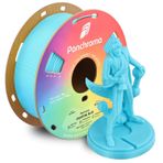 Polymaker Panchroma Gök PLA Filament 1.75mm Mavi, 1.75 Gök Mavisi PLA 3D Baskı Filament 1kg Makara - Panchroma 1.75 Parlak Parlak Mavi PLA 3D Yazıcı Filamenti