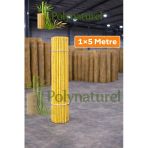 Polynaturel Doğal Kamış Bambu Çit 100X500 Cm Bahçe Balkon Teras Gizlilik Perdesi Gölgelik Hasır Çit