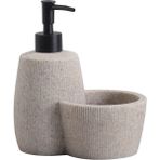 Polyresin Hazneli Sıvı Sabunluk - Taş - Standart