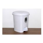Polytime Pedallı Basmalı Çöp Kutusu Kovası / Çıkarılabilir İç Kovalı / Beyaz / 32 Litre / 47x35x35 Cm.