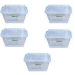 Polytime Seffaf Kilitli Esya Gida Saklama Duzenleme Kabi Kutusu - Dikdortgen - 0,75 Litre - 5 Adet
