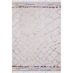 Pomorskie Gri Göbekli Modern Geometrik Etnik Desenli Boho Makinada Yıkanabilir Hafif Hav Toz Vermez Leke Tutmaz Kaymaz Taban Dijital Makine Baskı Halı Oturma Odası Salon Yolluk Koridor Mutfak Halısı