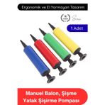 #Pompa Balon Şişirme Pompası Dayanıklı Plastik El Manuel Pratik Taşınabilir Hava Basma Aparatı Şişme