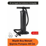 #Pompa Büyük Boy Şişirme Pompası 48 Cm El Ayak Kullanımlı Manuel Hava Pompası Şişme Yatak Deniz Yatağı Bot Can Simidi Ha