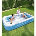 Pompa Hediye - Mega Boy Dikdörtgen Şişme Aile Havuzu -54006 - Altın
