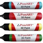 Ponart 3D Boyutlu Boya 30Ml. Çimen Yeşil Boncuk Boya