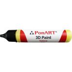 Ponart 3D Paint 30 ml Sarı Boncuk Boya