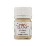 Ponart 470 GlasArt 20 ml Beyaz Vitray Boyası