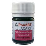 Ponart Glass Art 20 ml Carmine Kırmızı Cam Boyası